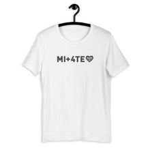 Carica l'immagine nel visualizzatore di Gallery, MI+4TE | Logo Nero - Maglietta unisex manica corta