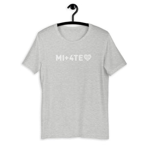 MI+4TE | Logo Bianco - Maglietta unisex manica corta