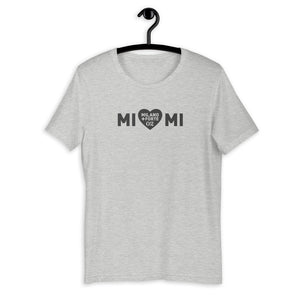 Mi ❤ Mi | Logo Nero - Maglietta unisex manica corta