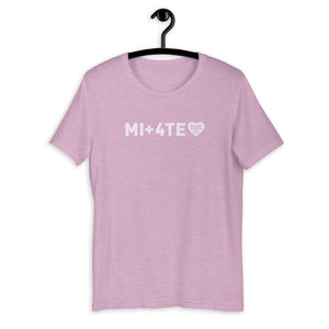 MI+4TE | Logo Bianco - Maglietta unisex manica corta