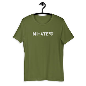 MI+4TE | Logo Bianco - Maglietta unisex manica corta