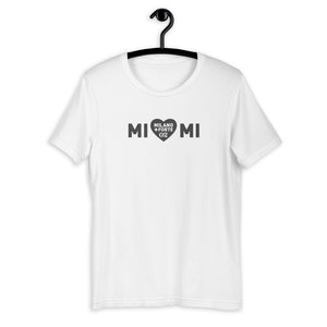 Mi ❤ Mi | Logo Nero - Maglietta unisex manica corta