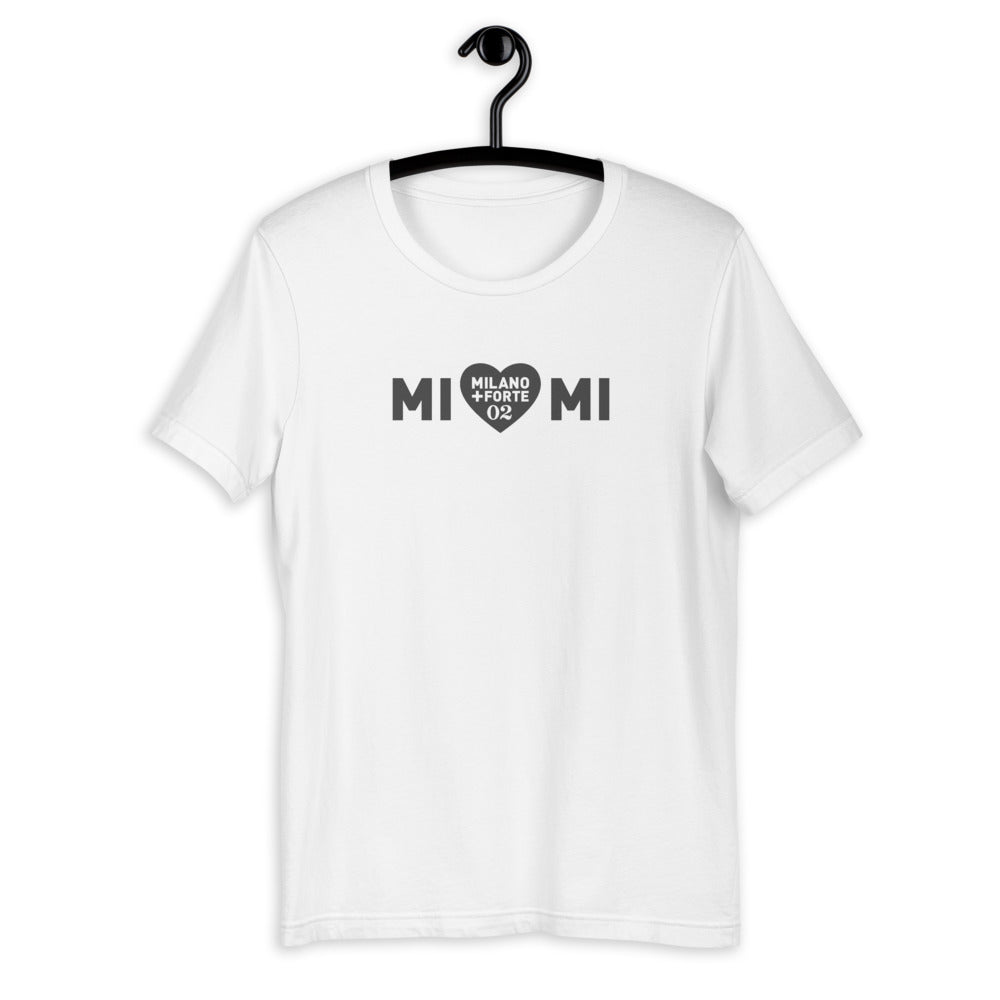 Mi ❤ Mi | Logo Nero - Maglietta unisex manica corta