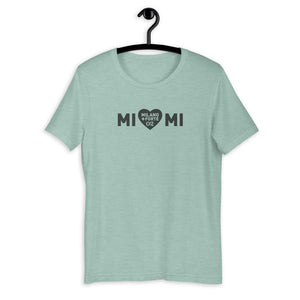 Mi ❤ Mi | Logo Nero - Maglietta unisex manica corta