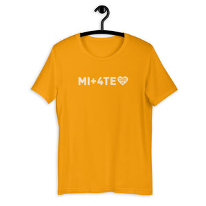 MI+4TE | Logo Bianco - Maglietta unisex manica corta