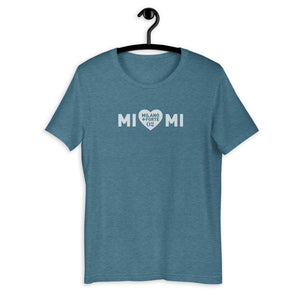 Mi ❤  Mi | Logo Bianco - Maglietta unisex manica corta