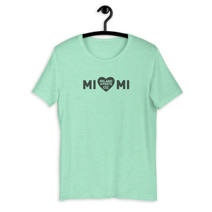 Mi ❤ Mi | Logo Nero - Maglietta unisex manica corta